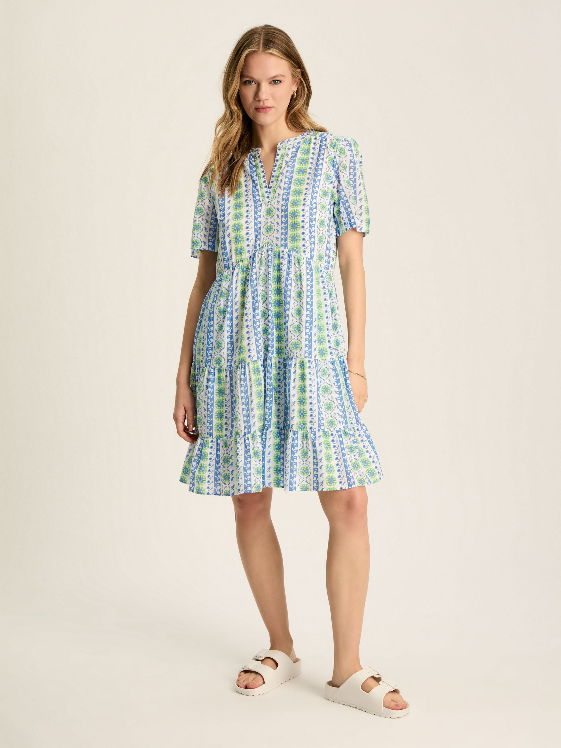 Ariella Blue Cotton Dress