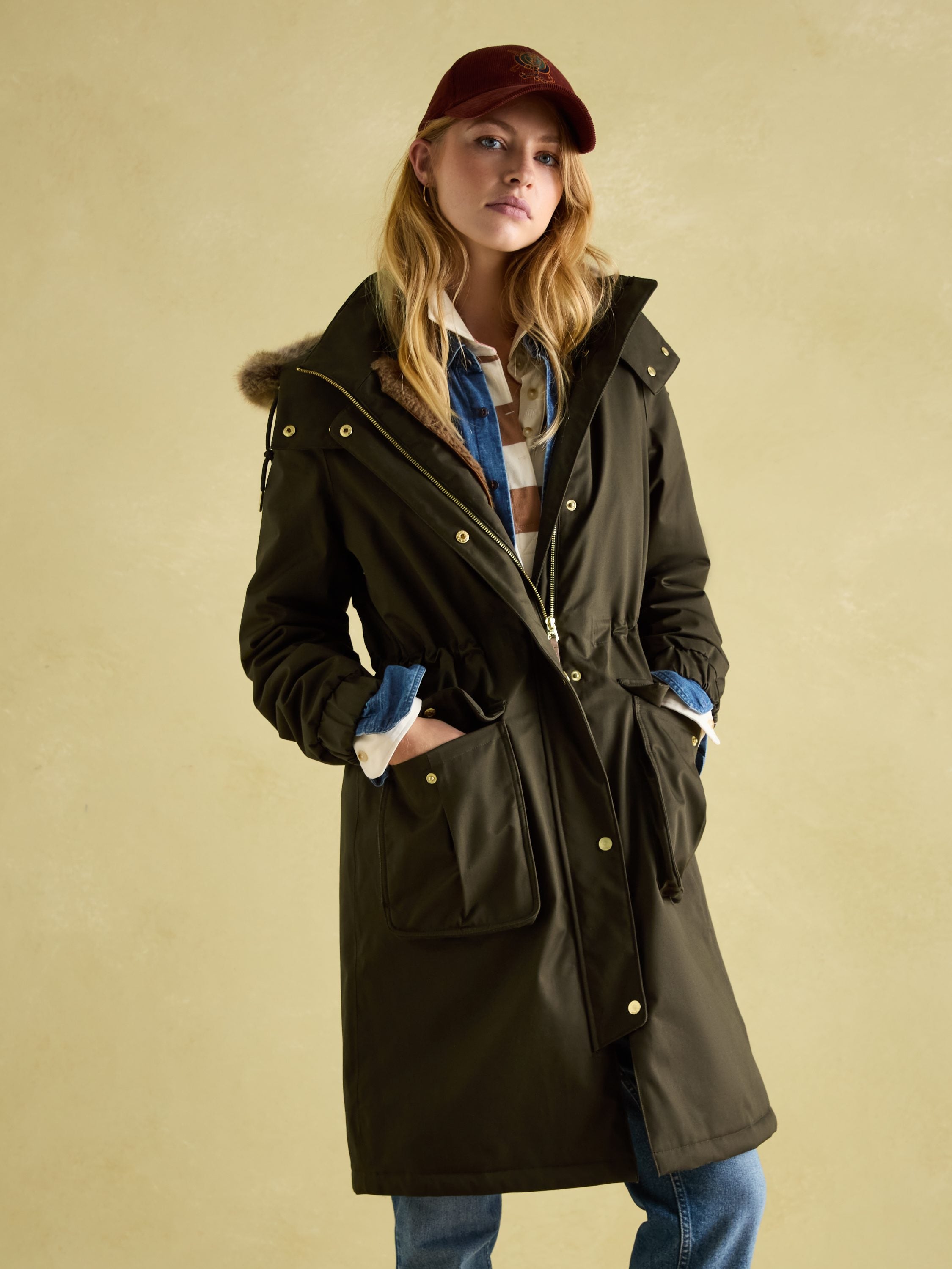 Lined raincoat online