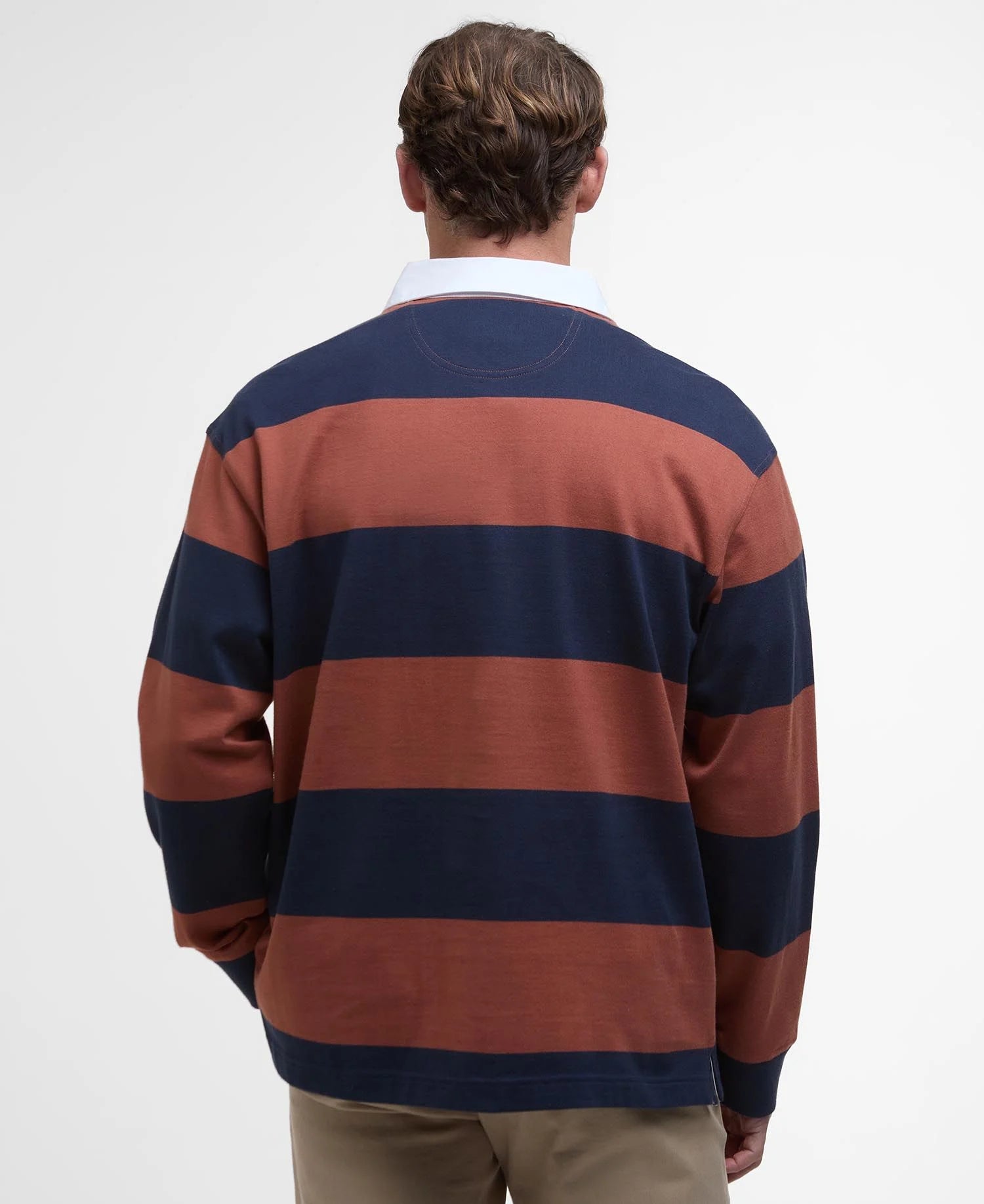 Broome Rugby Shirt - Navy/Rust