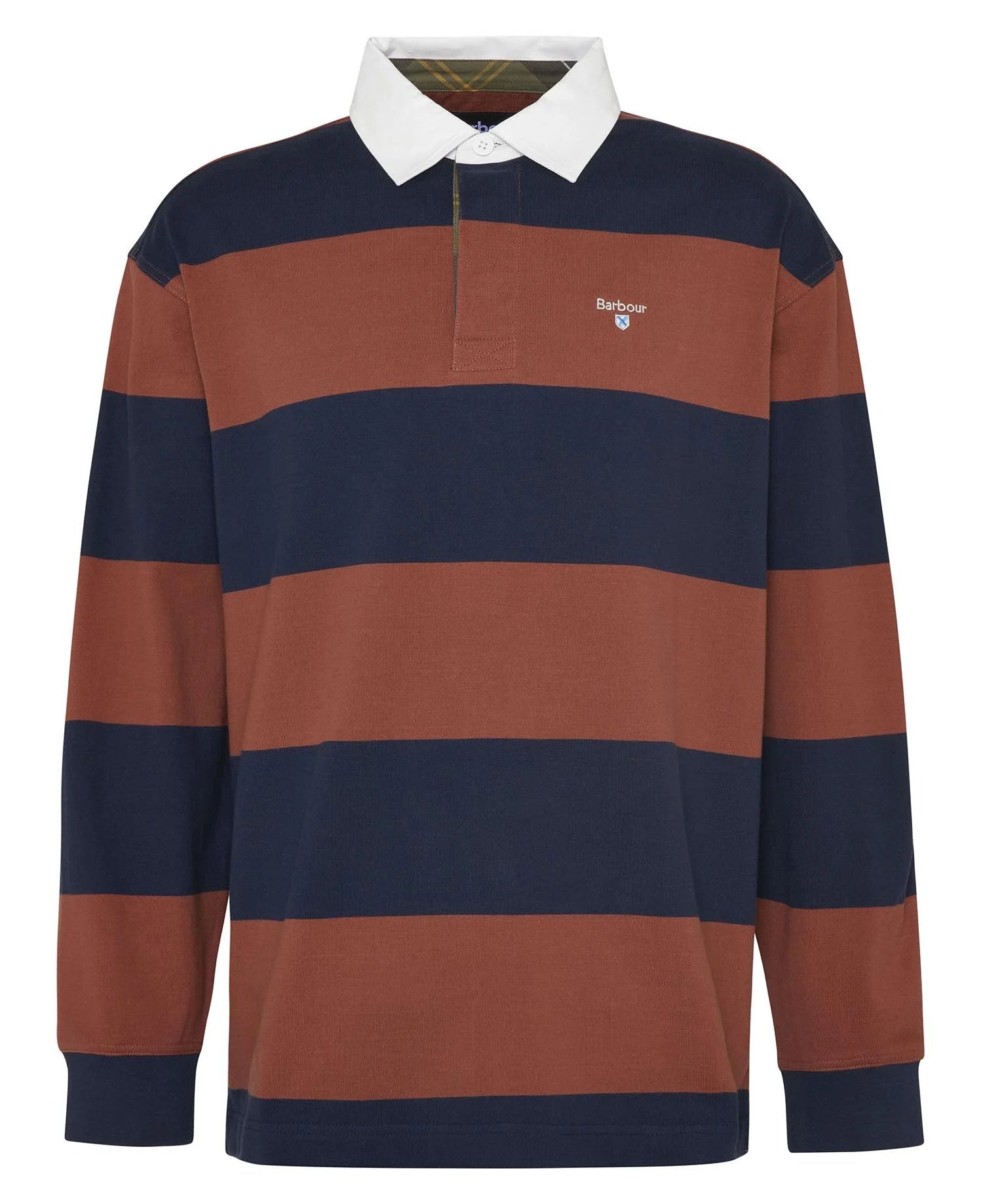 Broome Rugby Shirt - Navy/Rust