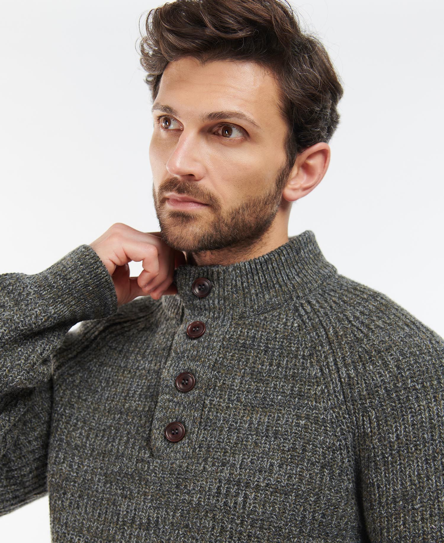 Mens half button jumper hotsell